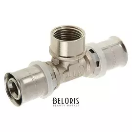 Тройник Valtec, пресс, 20 мм х 1/2" внутренняя резьба х 20 мм