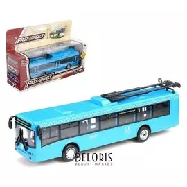 Троллейбус металлический «Город», масштаб 1:72, инерция
