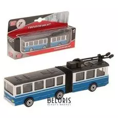 Троллейбус металлический с резинкой