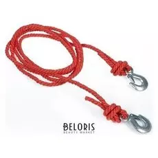 Трос буксировочный 5 тонн, тип канат, без цветных тканевых вставок, с 2 крюками