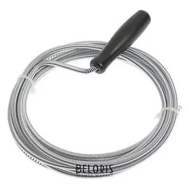 Трос сантехнический Lom, оцинкованный, с ручкой, D=5 мм, L=3 м