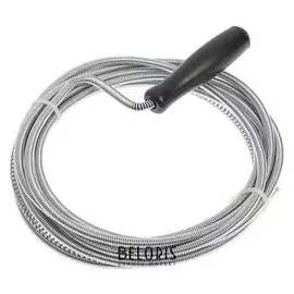 Трос сантехнический Lom, оцинкованный, с ручкой, D=5 мм, L=3,5 м