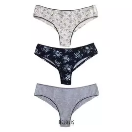 Трусики бразилиано BUTTERCUPS высокой посадки 3 шт