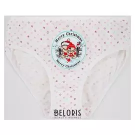 Трусы для девочки Merry Christmas, принт разноцветные звёздочки, рост 146 см