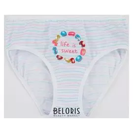 Трусы для девочки «Печенье», цвет белый, рост 140 см