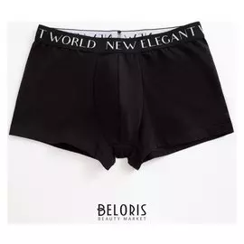 Трусы мужские боксеры, цвет чёрный, размер 54