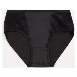 Трусы женские слипы, цвет чёрный, размер 48-50