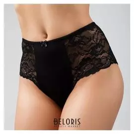Трусы женские слипы, цвет чёрный, размер 56