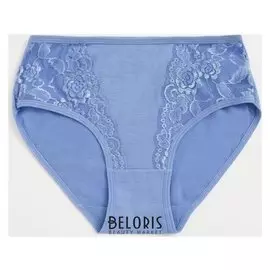 Трусы женские слипы, цвет голубой, размер 52-54