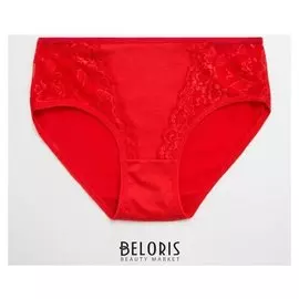 Трусы женские слипы, цвет красный, размер 48-50