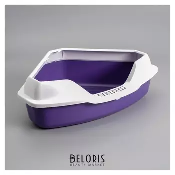 Туалет треугольный 56 х 42 х 17 см, фиолетовый