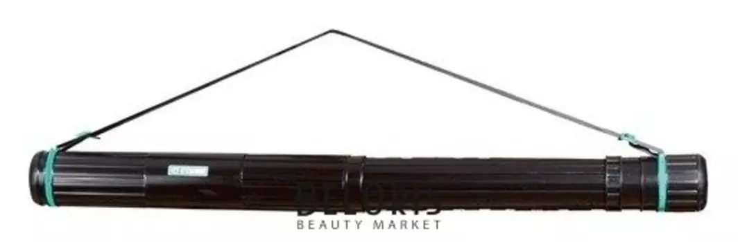 Тубус для чертежей СТАММ телескопический, диаметр 8,5 см, 63-110 см, А0, черный, на ремне