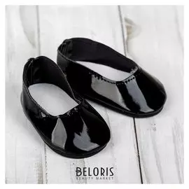 Туфли для куклы «Шик», длина стопы: 7 см, цвет чёрный