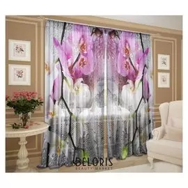 Тюль дождь 147х267 +/- 3см, 2шт, шифон, п/э 100%