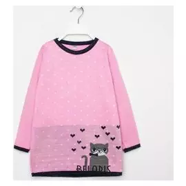 Туника-платье, цвет розовый, рост 116