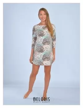 Туника женская «Мираж» цвет кофейный, размер 48