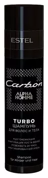 Turbo-шампунь для волос и тела "Alpha homme carbon"
