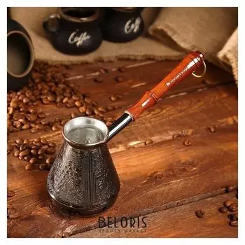 Турка для кофе медная «Виноград», 0,3 л