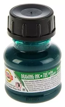 Тушь для письма и рисования 20 мл, Koh-i-noor 1417, зелёная