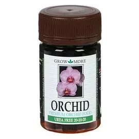 Удобрение для орхидей Grow More Orchid Urea Free 20-10-20 (Зеленый), 25 г