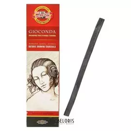 Уголь натуральный 8-9 мм набор 4 штуки, Koh-i-noor 8622 Gioconda, черный