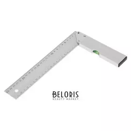 Угольник алюминиевый с уровнем Tundra, 250 мм