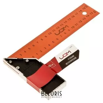 Угольник металлический Lom, 200 мм