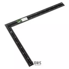 Угольник столярный Fit, цельнометаллический, крашеная шкала, 400 X 600 мм