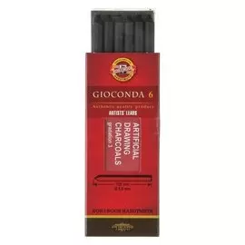 Уголь в стержне 5.6 мм набор 6 штук, K-i-n Gioconda 8673/3 Hard, черный