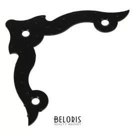 Уголок декоративный фигурный УДФ 110-s, цвет черный матовый