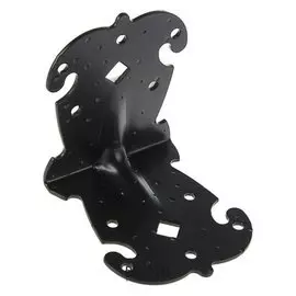 Уголок фигурный УКФ 95-95-80-у, цвет черный матовый