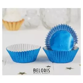 Украшение для кексов, набор 24 шт., цвет синий