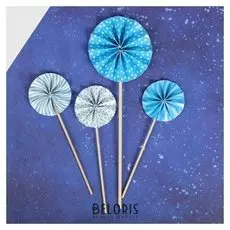 Украшение для торта «Фант», цвет голубой