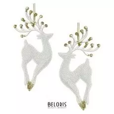 Украшение ёлочное "Грациозный олень" (Набор 2 шт) 8х17,5 см