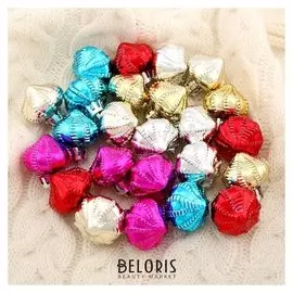 Украшение ёлочное "Луковка рельефная" (Набор 24 шт) 3х3 см