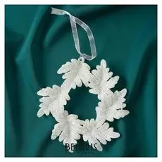 Украшение ёлочное "Новогодний венок" 13 см