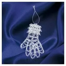 Украшение ёлочное "Перчатка кружевная" 9х13 см