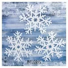 Украшение ёлочное "Снежинка блестящая" (Набор 3 шт) D-20 см