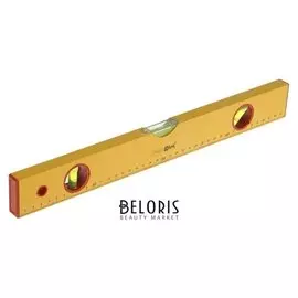 Уровень алюминиевый Remocolor, "Yellow", 3 ампулы, 40 см