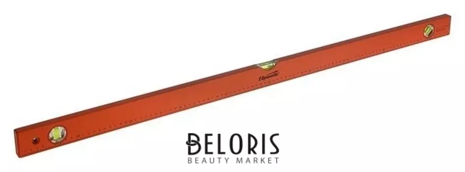 Уровень Sparta, 100 см, алюминиевый, 3 глазка, оранжевый, линейка