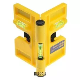 Уровень угловой магнитный Tundra, складной, 3 глазка