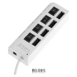 Usb-разветвитель Luazon, 4 порта с выключателями