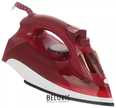 Утюг ECON ECO-BI2403, 2400 Вт, керамическая поверхность, автоотключение, антикапля, самоочистка, бордовый