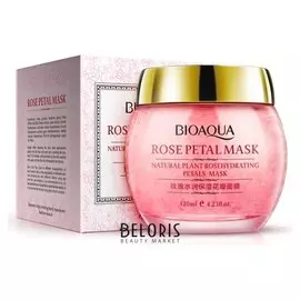 Увлажняющая маска для лица с лепестками роз