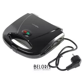 Вафельница Luazon Lt-13, 750 Вт, орешки, антипригарное покрытие, черная