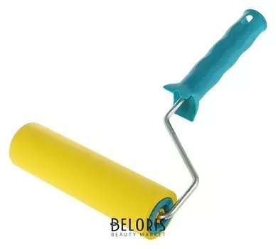 Валик прижимной "Акор" эксперт, резина, 180 мм, ручка D=6 мм, D=45 мм, покрытие 8 мм