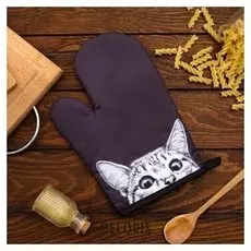 Варежка этель Love Life "Кошечка" 26*16 см, 100% п/э