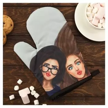 Варежка этель Love Life "Селфи" 26*16 см, 100% п/э