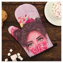 Варежка этель Love Life "Сладкоежка" 26*16 см, 100% п/э