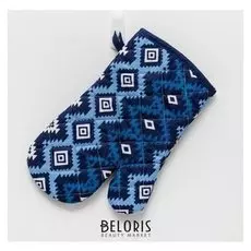 Варежка «Этель» сиеста 18х30 рогожка 160 г/м², 100% хлопок